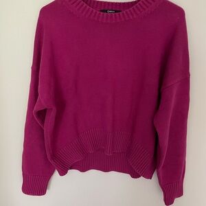 Quince 100% Cotton Boyfriend Crew Sweater Small Pink